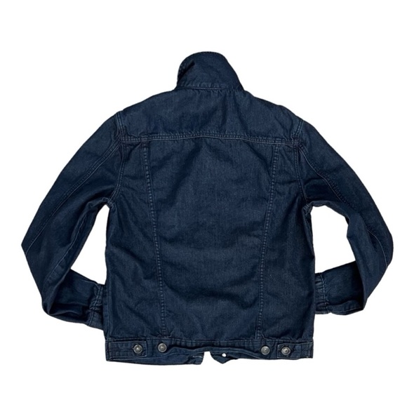 Early 2000s Oversized Dark Blue Jean Jacket Sz M - Picture 2 of 5